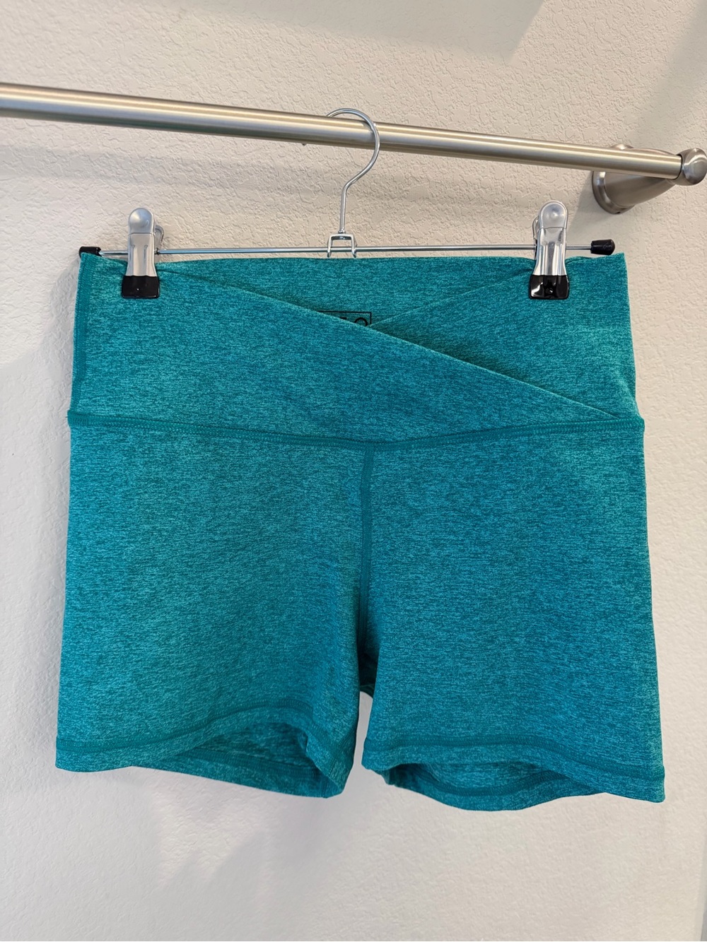 Fleo High-Rise Teal Women’s Active Shorts